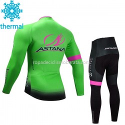 Invierno Maillot y Culotte Largos 2017 Astana Pro Team Niños M002
