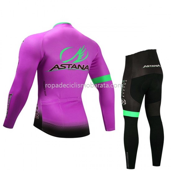 Maillot y Culotte Largos 2017 Astana Pro Team Niños M003