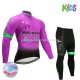Invierno Maillot y Culotte Largos 2017 Astana Pro Team Niños M003