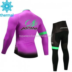 Invierno Maillot y Culotte Largos 2017 Astana Pro Team Niños M003
