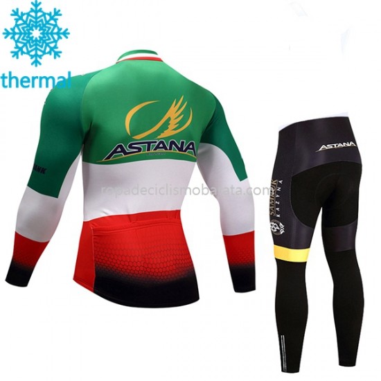 Invierno Maillot y Culotte Largos 2017 Astana Pro Team Niños M004