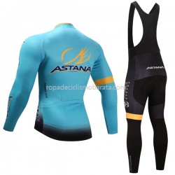 Maillot y Culotte Largos con Tirantes 2017 Astana Pro Team M001