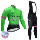 Invierno Maillot y Culotte Largos con Tirantes 2017 Astana Pro Team M002