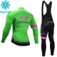Invierno Maillot y Culotte Largos con Tirantes 2017 Astana Pro Team M002