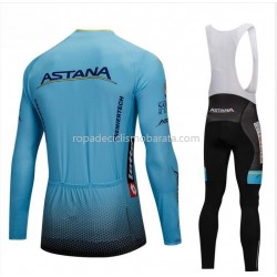 Maillot y Culotte Largos con Tirantes 2018 Astana Pro Team M001