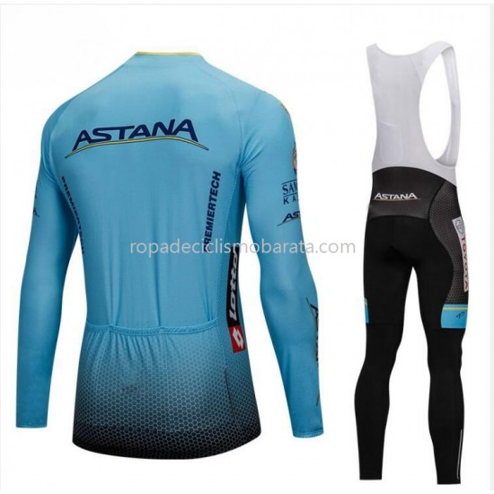 Maillot y Culotte Largos con Tirantes 2018 Astana Pro Team M001