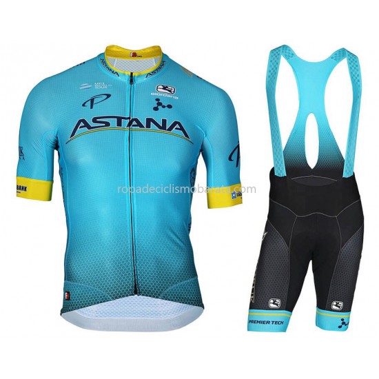 Maillot y Culotte con Tirantes 2018 Astana Pro Team M001