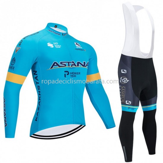 Maillot y Culotte Largos con Tirantes 2020 Astana Pro Team M001