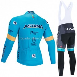 Maillot y Culotte Largos con Tirantes 2020 Astana Pro Team M001