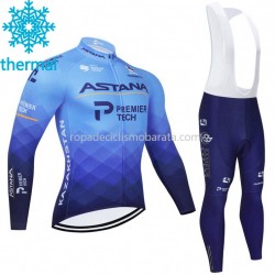Invierno Maillot y Culotte Largos con Tirantes 2021 Astana–Premier Tech M001