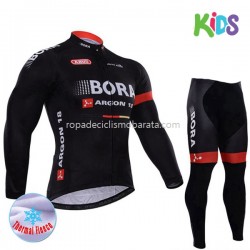 Invierno Maillot y Culotte Largos 2017 Bora-Hansgrohe Niños M003