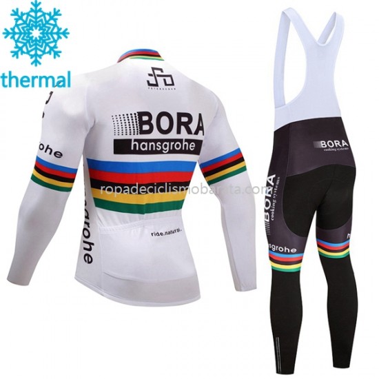 Invierno Maillot y Culotte Largos con Tirantes 2017 Bora-Hansgrohe M002