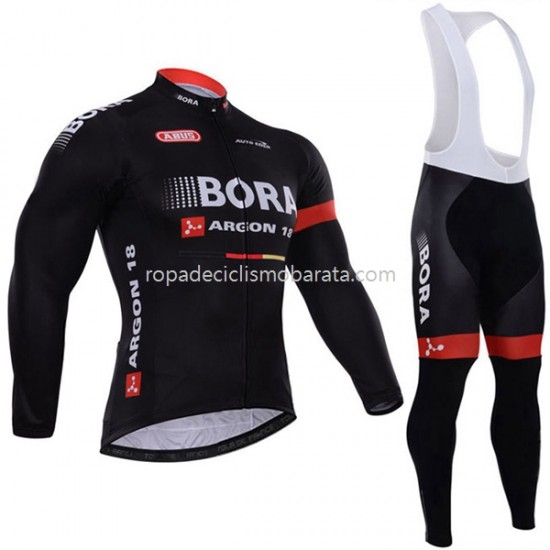 Maillot y Culotte Largos con Tirantes 2017 Bora-Hansgrohe M003