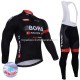 Invierno Maillot y Culotte Largos con Tirantes 2017 Bora-Hansgrohe M003