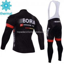Invierno Maillot y Culotte Largos con Tirantes 2017 Bora-Hansgrohe M003