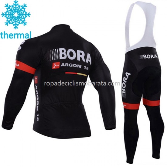 Invierno Maillot y Culotte Largos con Tirantes 2017 Bora-Hansgrohe M003