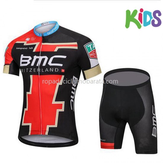 Maillot y Culotte Corto 2018 BMC Racing Team Niños M002