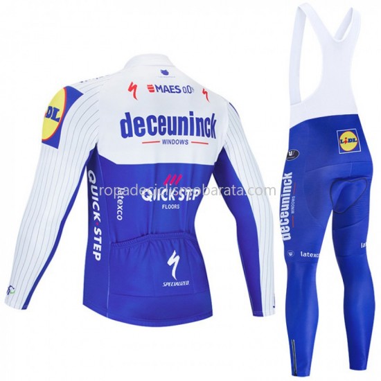 Maillot y Culotte Largos con Tirantes 2020 Deceuninck–Quick-Step M001