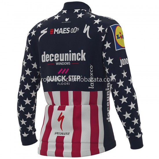 Maillot Manga Larga 2021 Deceuninck–Quick-Step M004