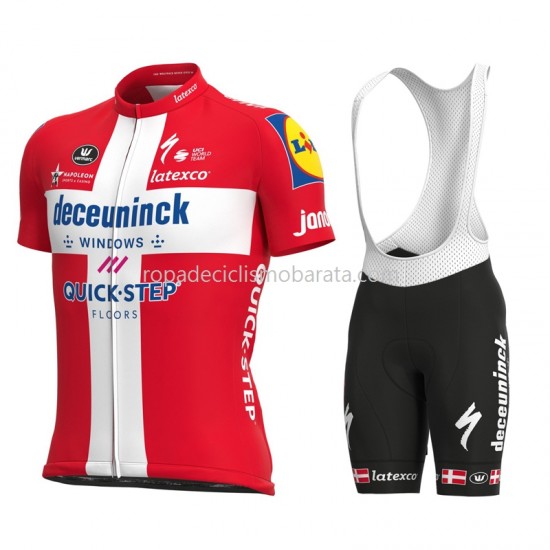 Maillot y Culotte con Tirantes 2021 Deceuninck–Quick-Step M007
