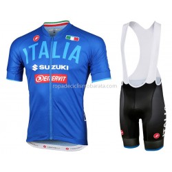 Maillot y Culotte con Tirantes 2018 Italie M001