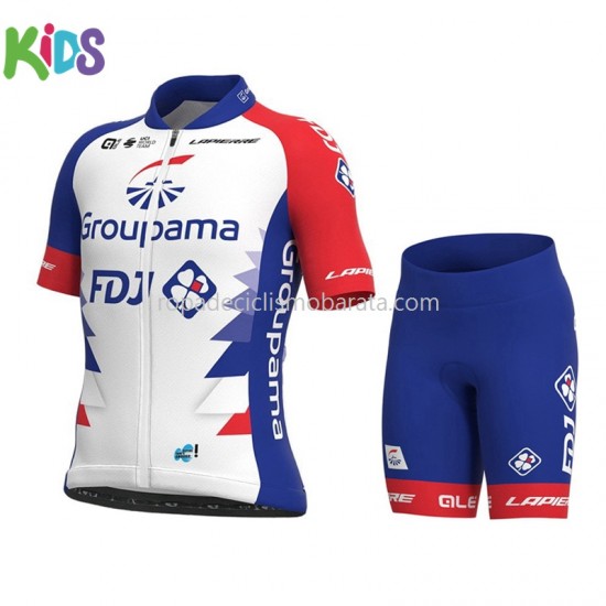 Maillot y Culotte Corto 2021 Groupama-FDJ Niños M001