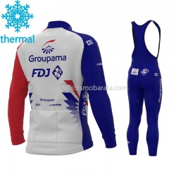 Invierno Maillot y Culotte Largos con Tirantes 2021 Groupama-FDJ M001