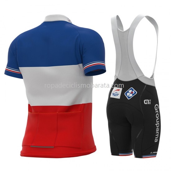Maillot y Culotte con Tirantes 2021 Groupama-FDJ M003