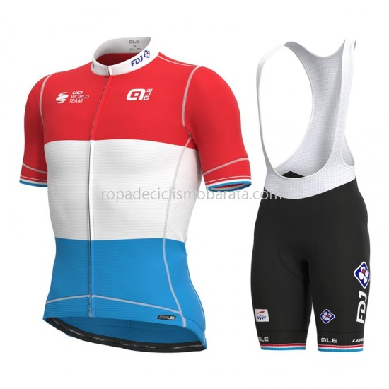 Maillot y Culotte con Tirantes 2021 Groupama-FDJ M004
