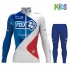 Maillot y Culotte Largos 2017 FDJ Niños M001