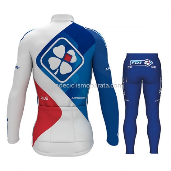 Maillot y Culotte Largos 2017 FDJ Niños M001