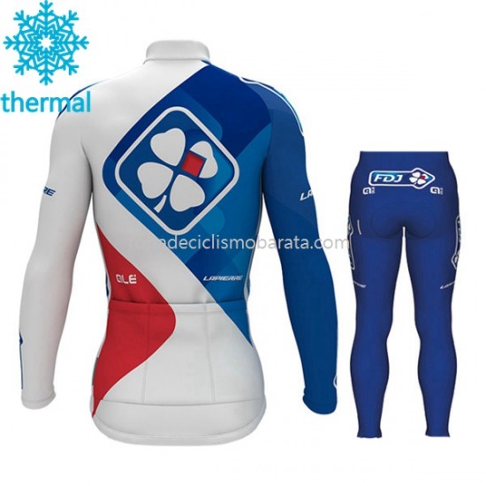Invierno Maillot y Culotte Largos 2017 FDJ Niños M001