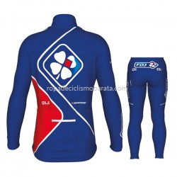 Maillot y Culotte Largos 2017 FDJ Niños M002