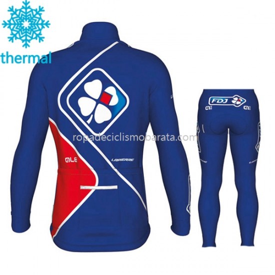 Invierno Maillot y Culotte Largos 2017 FDJ Niños M002