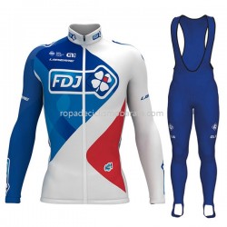 Maillot y Culotte Largos con Tirantes 2017 FDJ M001