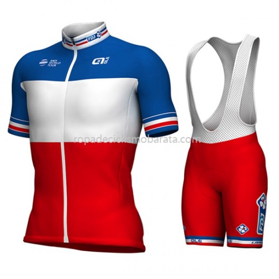 Maillot y Culotte con Tirantes 2017 FDJ M002