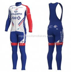 Maillot y Culotte Largos con Tirantes 2018 FDJ M001