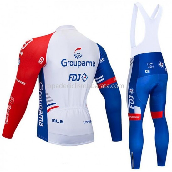 Maillot y Culotte Largos con Tirantes 2018 FDJ M001