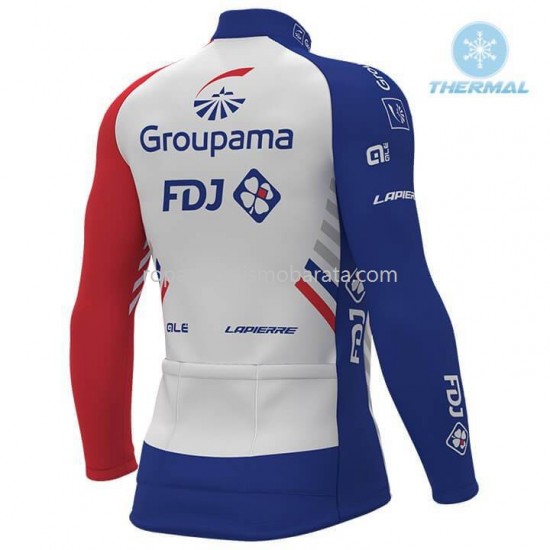 Invierno Maillot y Culotte Largos con Tirantes 2018 FDJ M001