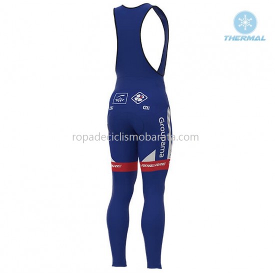 Invierno Maillot y Culotte Largos con Tirantes 2018 FDJ M001