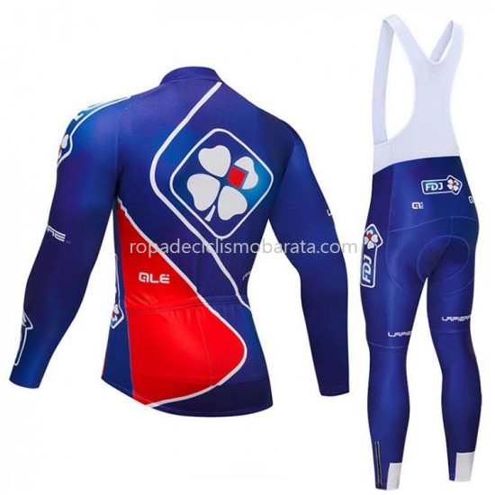 Maillot y Culotte Largos con Tirantes 2018 FDJ M002