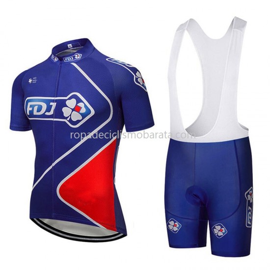 Maillot y Culotte con Tirantes 2018 FDJ M002