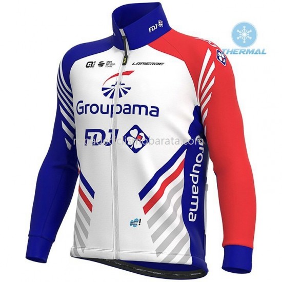 Invierno Maillot y Culotte Largos con Tirantes 2020 Groupama–FDJ M001