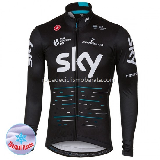Invierno Maillot 2017 Team Sky M001
