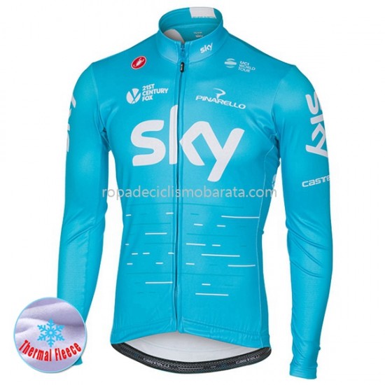 Invierno Maillot 2017 Team Sky M002