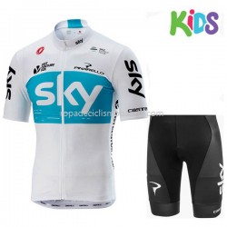Maillot y Culotte Corto 2018 Team Sky Niños M001
