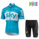 Maillot y Culotte Corto 2018 Team Sky Niños M002