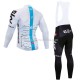 Invierno Maillot y Culotte Largos con Tirantes 2018 Team Sky M001