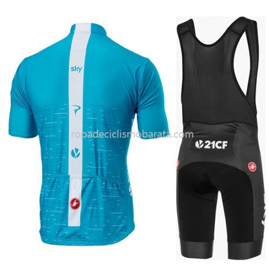 Maillot y Culotte con Tirantes 2018 Team Sky M002