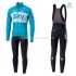 Invierno Maillot y Culotte Largos con Tirantes 2018 Team Sky M002